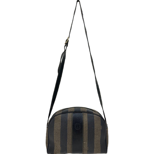 Vintage Fendi Pequin Striped Crossbody Bag