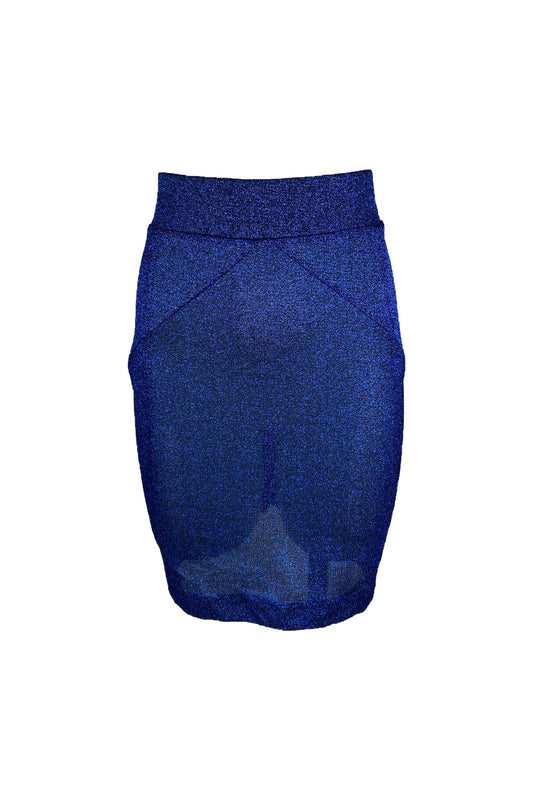 Blue Sparkly Mini Skirt